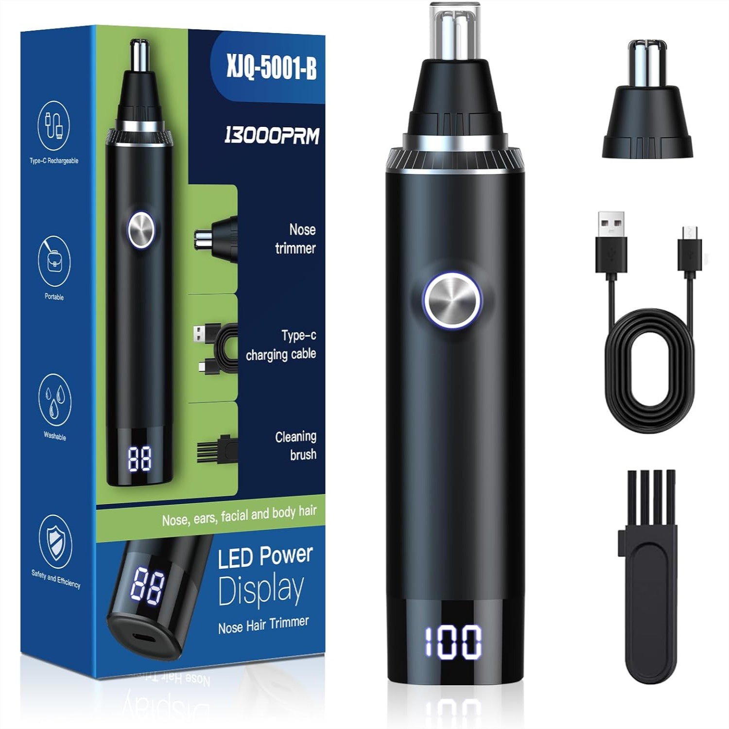 Men'S Grooming Nose And Ear - Ear and Nose Hair Trimmer for