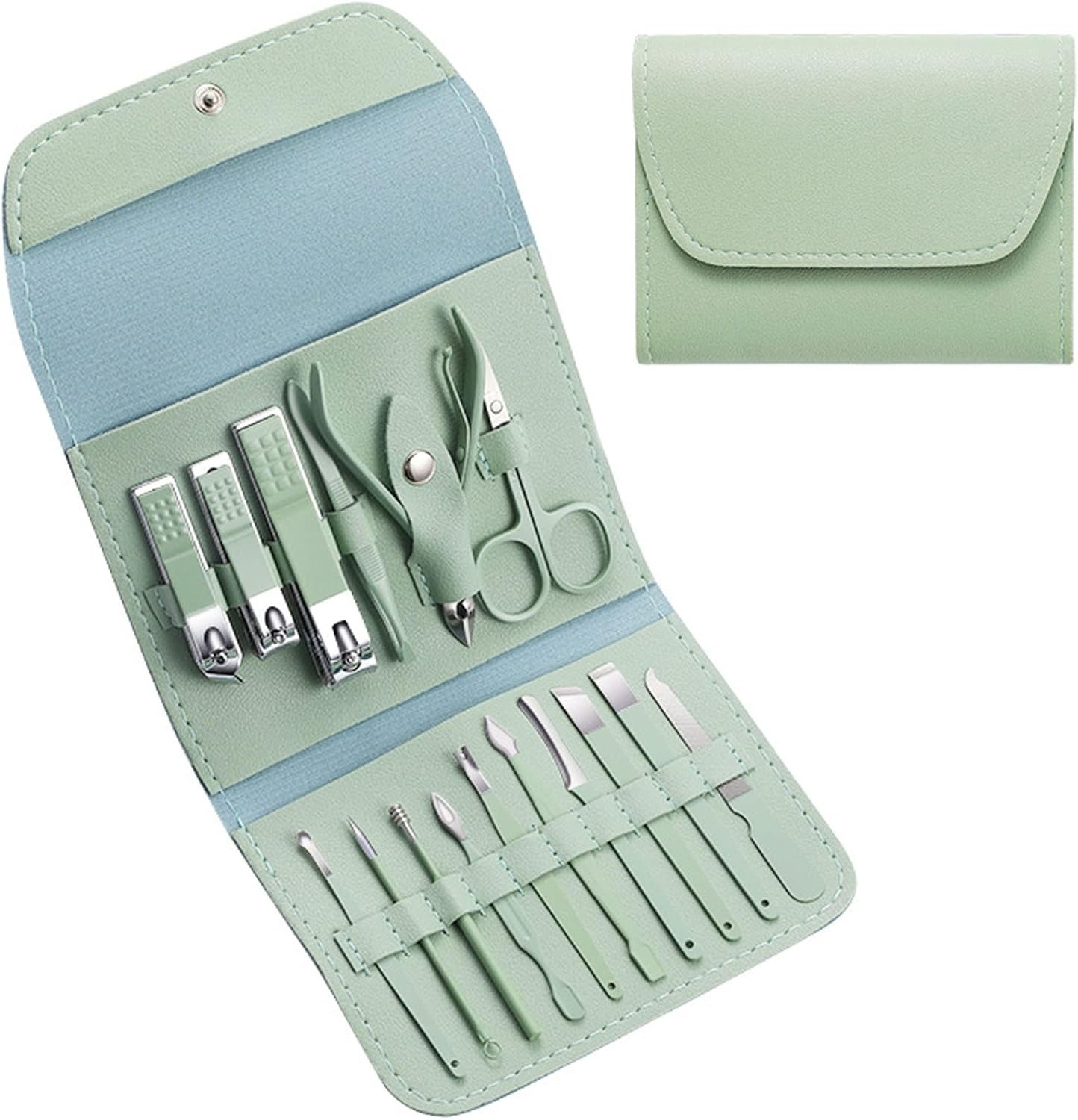 Mens Grooming Travel Kit - Manicure Set Nail Clippers set Pedicure