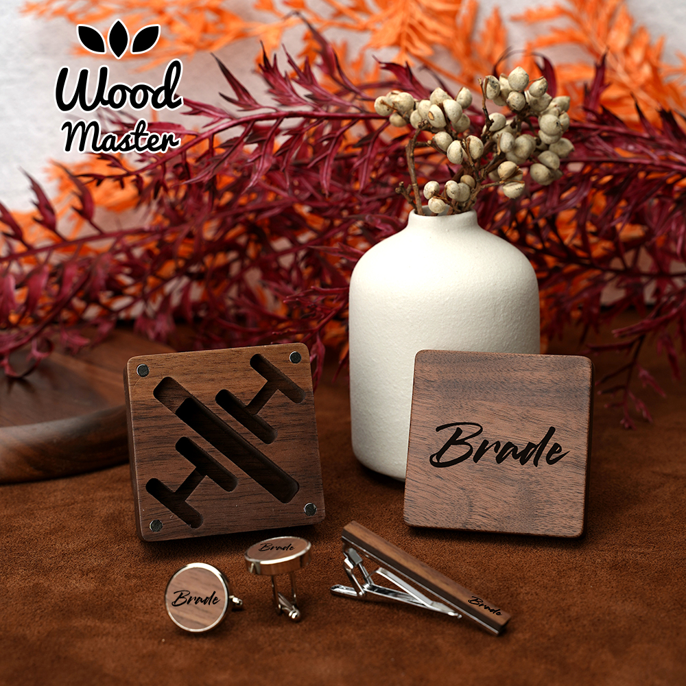 Men'S Grooming Boxes - Custom Engraved Wooden Groom Accessories Set