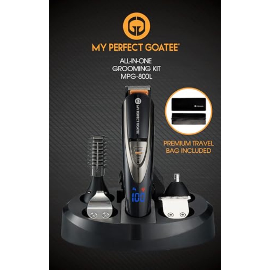 Mens Grooming Travel Kit - My Perfect Goatee®️ 13-in-1 Mens Grooming