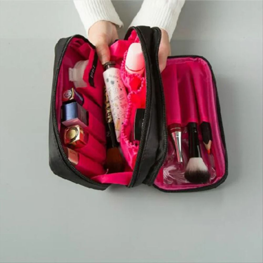Black Mini Make Up Bag For Fem - Mens Grooming Kit Bag ulasan dan harga