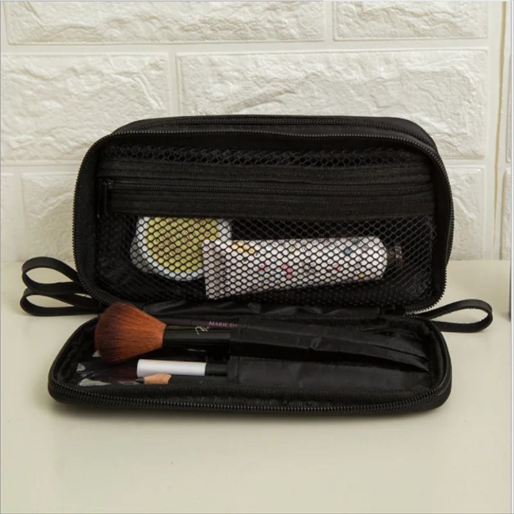 Black Mini Make Up Bag For Fem - Mens Grooming Kit Bag ulasan dan harga