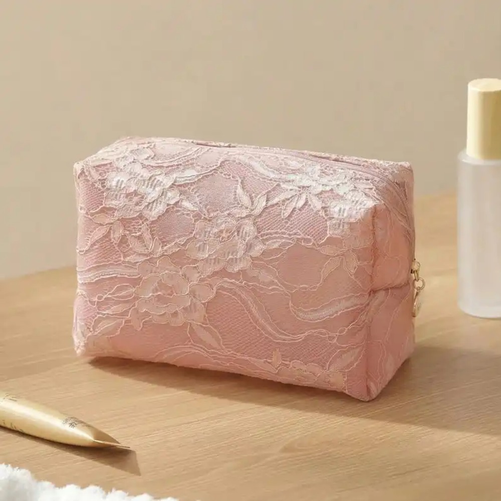 Lace Mesh Women's Makeup Bag L - Mens Grooming Kit Bag ulasan dan harga
