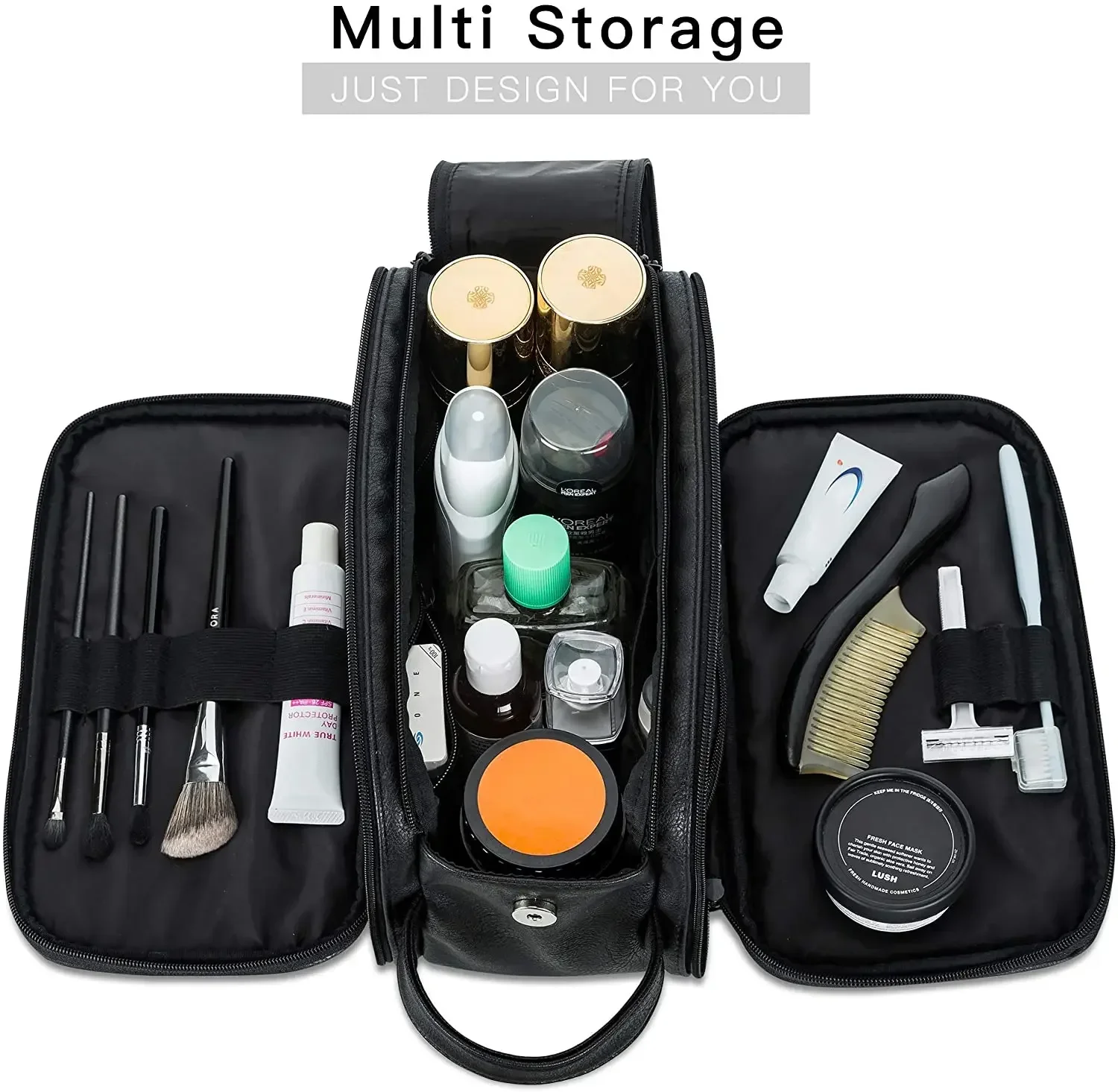 New Waterproof Men Cosmetic Ba - Mens Grooming Kit Bag ulasan dan harga