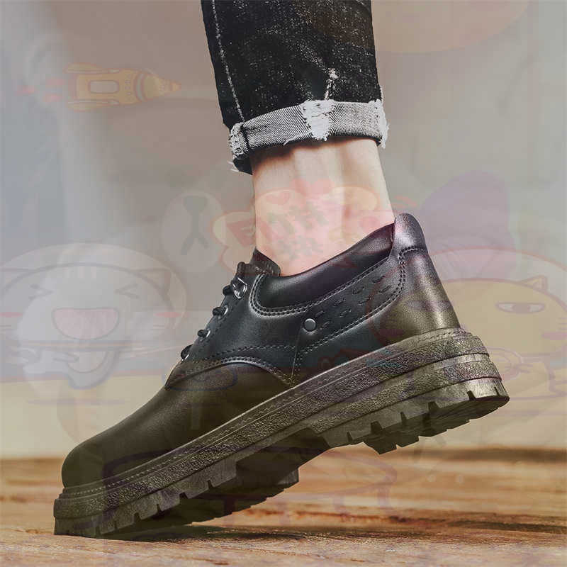 Dark Natural Leather Fashion T - Men'S Grooming Salon Sky ulasan dan harga
