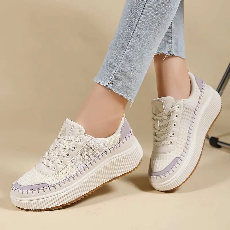 Brown Shoes Woman Flats Autumn - Men'S Grooming Salon Sky ulasan dan harga