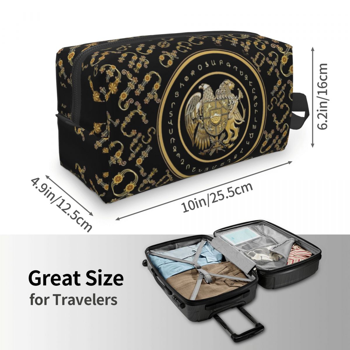 Custom Armenian Coat Of Arms T - Mens Grooming Kit Bag ulasan dan harga