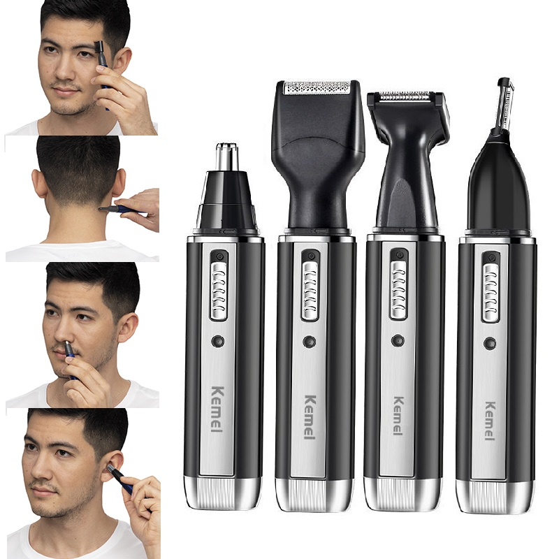 Kemei Rechargeable Electric Al - Men'S Grooming Nose And Ear ulasan dan harga