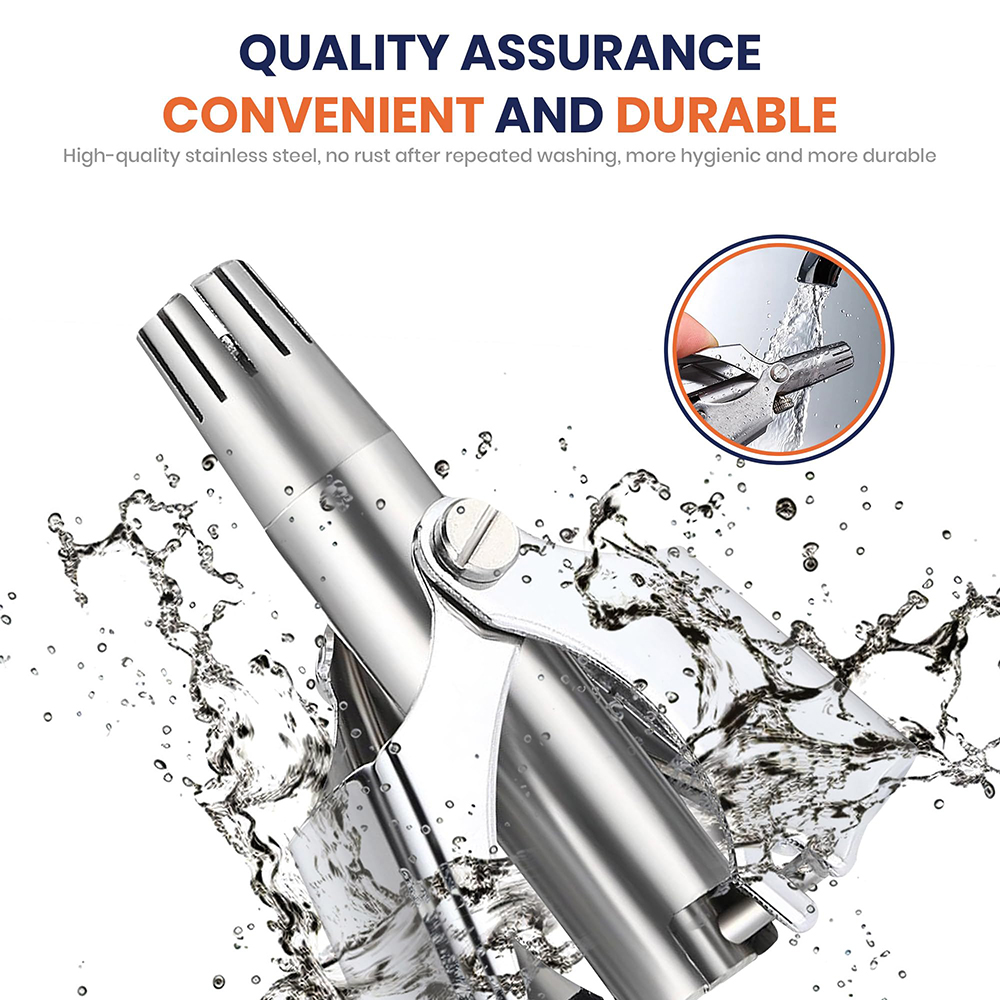 Portable Stainless Steel Manua - Men'S Grooming Nose And Ear ulasan dan harga