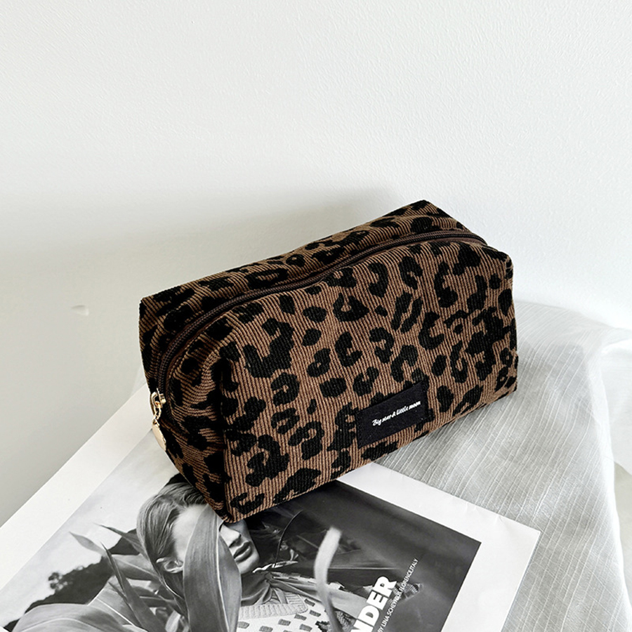 Unique Leopard Print Makeup Ba - Mens Grooming Kit Bag ulasan dan harga