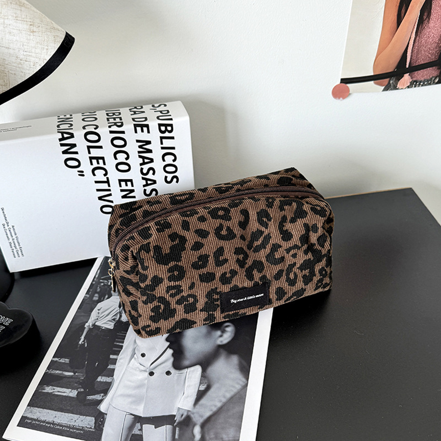 Unique Leopard Print Makeup Ba - Mens Grooming Kit Bag ulasan dan harga