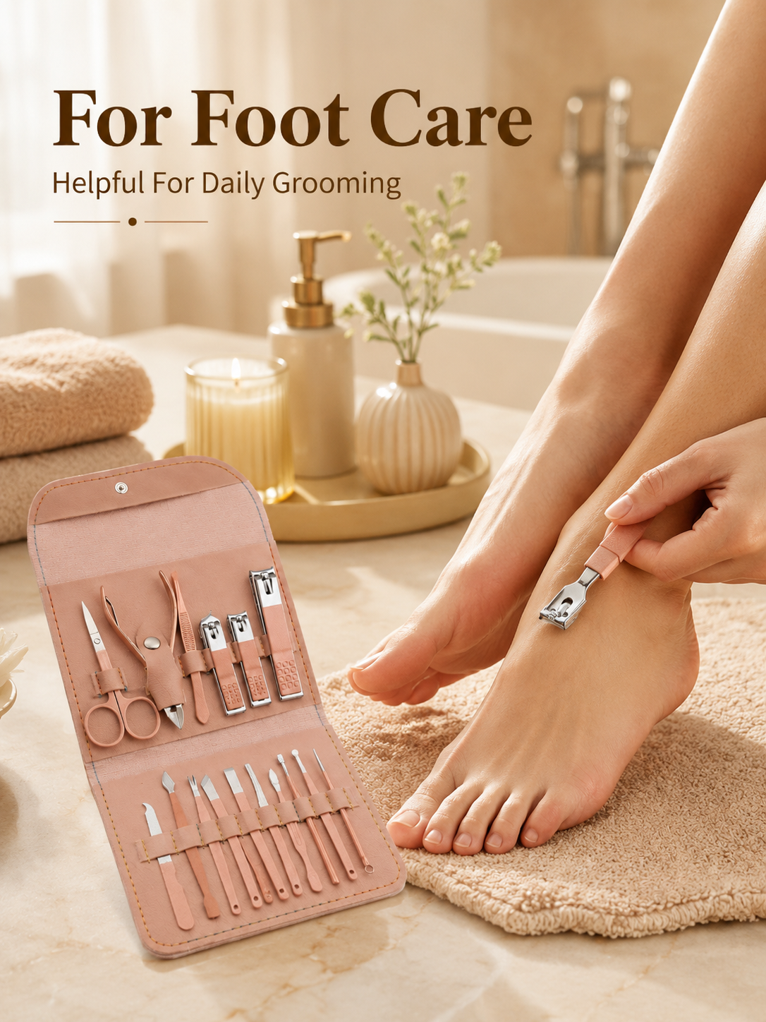 8/16-Piece Manicure Pedicure G - Mens Grooming Travel Kit ulasan dan harga