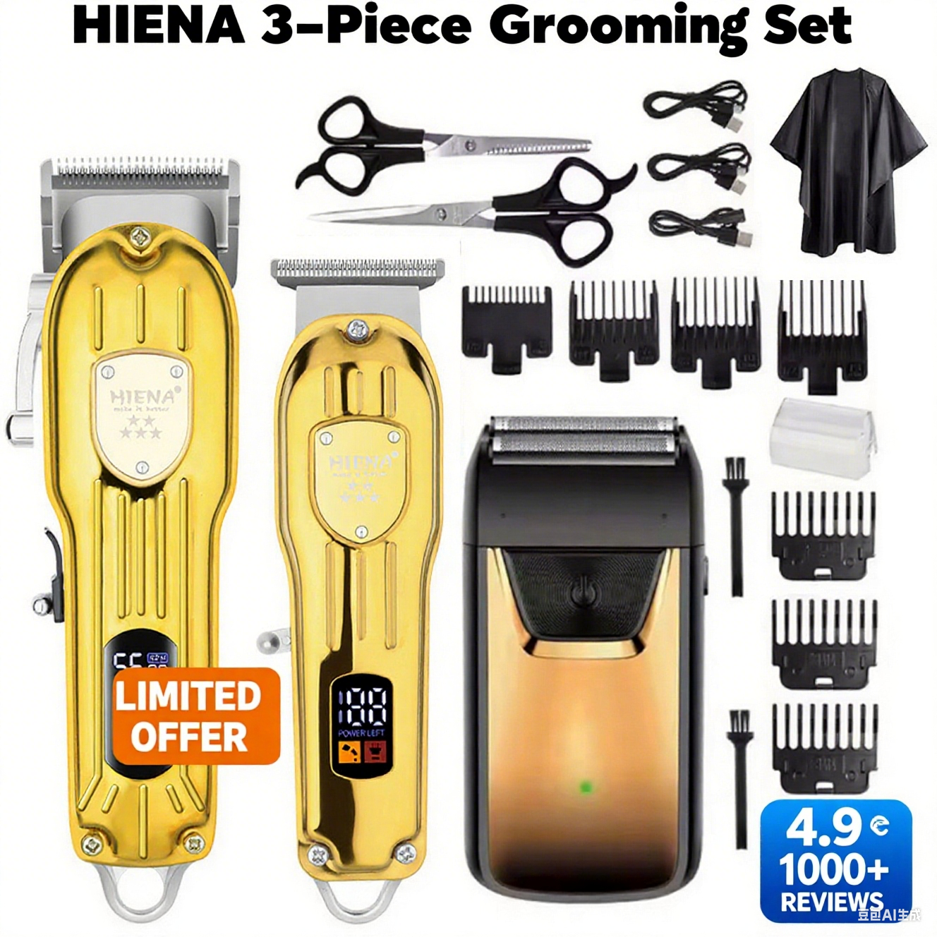 HIENA hair machine 3 in1/1pc H - Men'S Grooming Nose And Ear ulasan dan harga